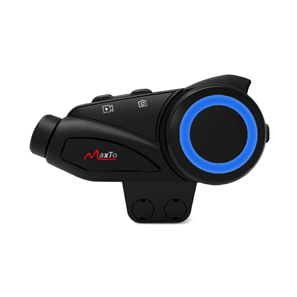 Maxto M3 バイク用ドライブレコーダー付きインカム Bluetooth 6人同時通話 1080P録画 1000m通信 モトブログ ツーリング