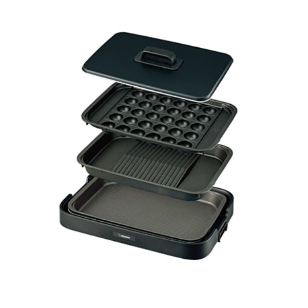 象印 ホットプレート やきやき EA-KA10/KE20/KJ30 1枚・2枚・3枚プレート選択可 深型 焼肉 たこ焼き ブラック メーカー保証1年