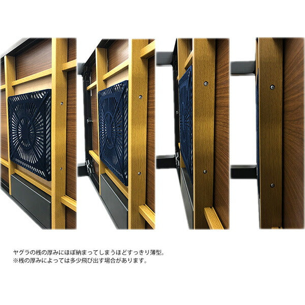 METRO メトロ電気工業 取替用こたつヒーター MCU-501E(DKB) 500W オレンジヒート ファン付き薄型 手元電子コントロール
