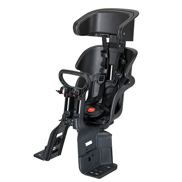 OGK（オージーケー） ヘッドレスト付コンフォートフロントベビーシート FBC-011DX5 ブラック | 1歳～4歳 15kg以下 超衝撃吸収パッド 5点式シートベルト