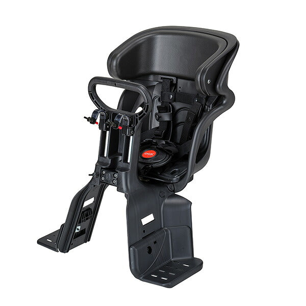 OGK（オージーケー） ヘッドレスト付コンフォートフロントベビーシート FBC-011DX5 ブラック | 1歳～4歳 15kg以下 超衝撃吸収パッド 5点式シートベルト