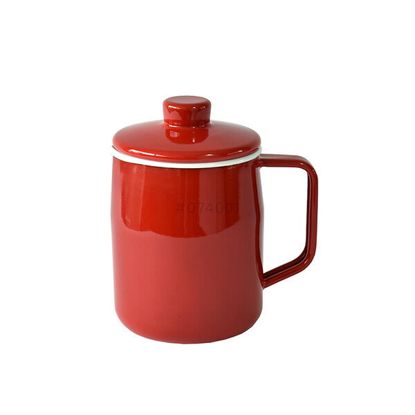 富士ホーロー フィルト オイルポット ホーロー製 0.35L/0.8L/1.0L ステンレスフィルター付