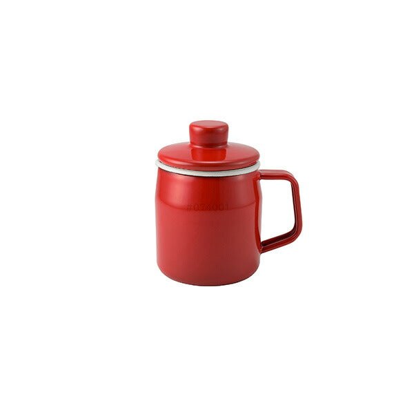 富士ホーロー フィルト オイルポット ホーロー製 0.35L/0.8L/1.0L ステンレスフィルター付