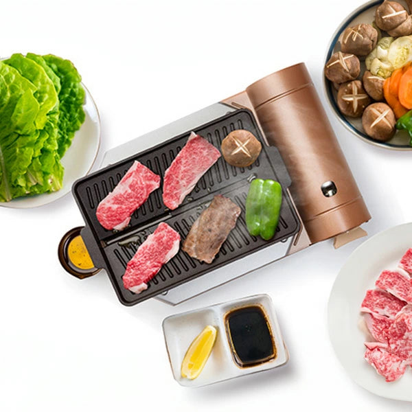 ヘルシー焼肉グリルコンパクト | サムギョプサル専用 カセットコンロ用 角型・丸型