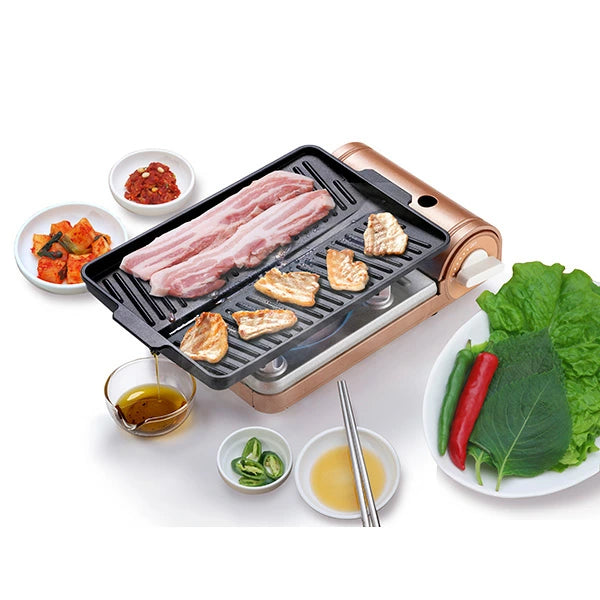 ヘルシー焼肉グリルコンパクト | サムギョプサル専用 カセットコンロ用 角型・丸型