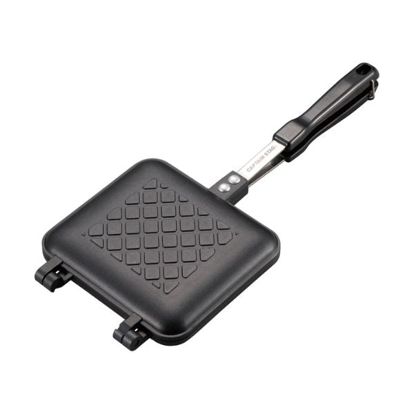 CAPTAIN STAG キャストアルミ ホットサンドトースター シングル/ダブル UG-3080/UG-3081 ふっ素加工 アウトドア キャンプ