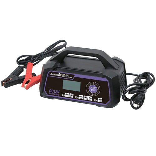 全自動パルスバッテリー充電器 DC12V 15A | サルフェーション除去 AGM 