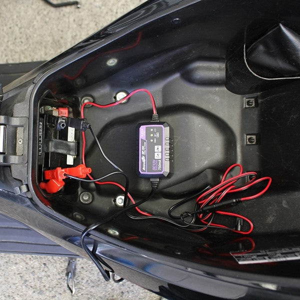 Meltec（メルテック）全自動パルス充電器 MP-200 | DC12V 0.75A バイク用 | IP63防塵防水