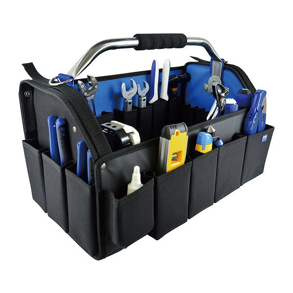 VICTOR（ビクター） ビクタープラスツールバッグ1 Lサイズ VPT11 | 耐荷重25kg 大容量 真空ポンプ収納可 空調工具バッグ ポケット28個