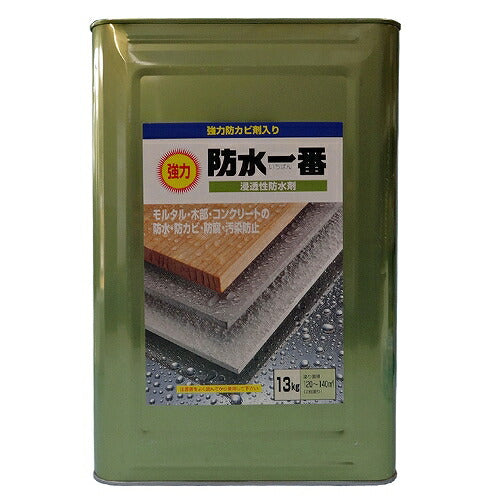 日本特殊塗料 強力防水一番 クリア透明仕上げ 420ml/900ml/3kg/13kg | シリコーン系 防水 防かび 木部 コンクリート