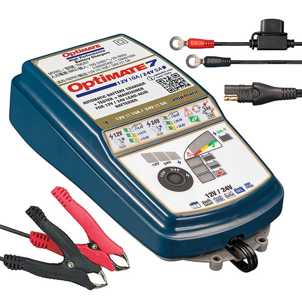 TecMATE OptiMate 7 12-24V TM-267 | プロ仕様バッテリー充電器 バイク 車 自動車 冬支度