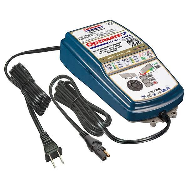 TecMATE OptiMate 7 12-24V TM-267 | プロ仕様バッテリー充電器 バイク 車 自動車 冬支度