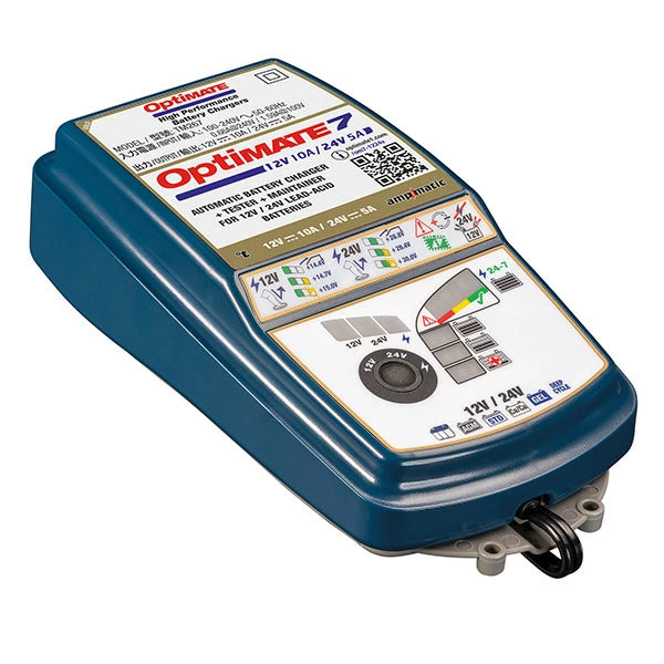 TecMATE OptiMate 7 12-24V TM-267 | プロ仕様バッテリー充電器 バイク 車 自動車 冬支度