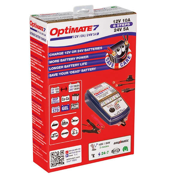 TecMATE OptiMate 7 12-24V TM-267 | プロ仕様バッテリー充電器 バイク