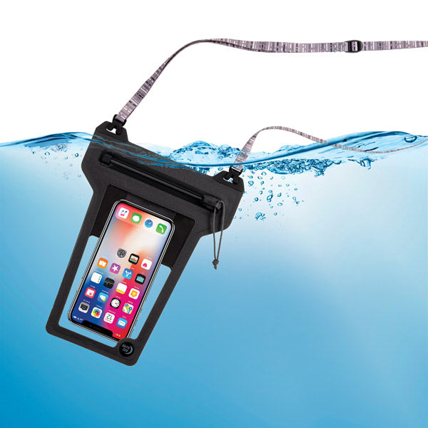 ナイトアイズ ランオフ ウォータープルーフ モバイルポーチ ブルー IP67防水 ROPPL-03-R3