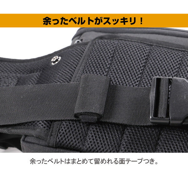 DEGNER デグナー ヒップバッグ NB-179 ブラック 5.5L ポリエステル製 バイク用 ウエストバッグ