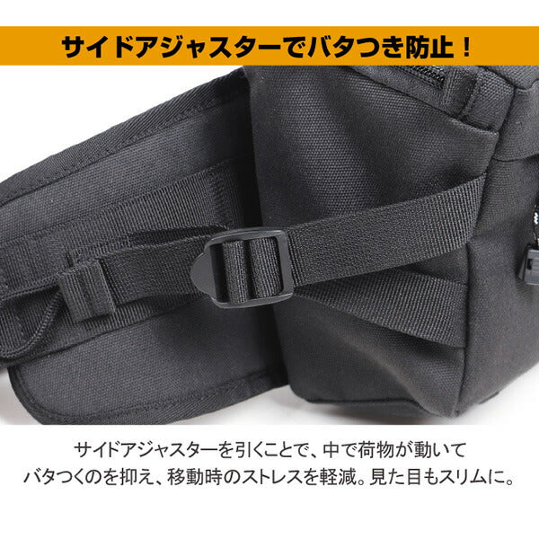 DEGNER デグナー ヒップバッグ NB-179 ブラック 5.5L ポリエステル製 バイク用 ウエストバッグ