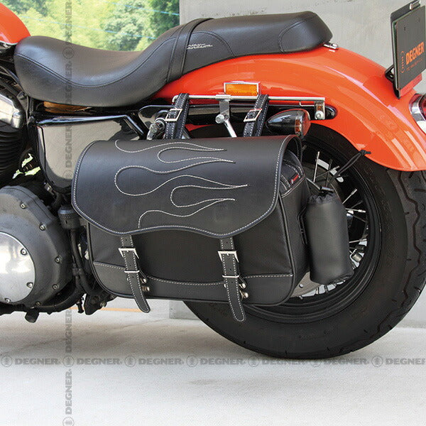 DEGNER（デグナー） ナイロンサドルバッグ NB-96 14L | バイク用 レインカバー付 ブラック