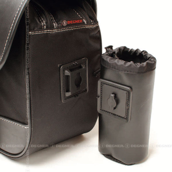 DEGNER（デグナー） ナイロンサドルバッグ NB-96 14L | バイク用 レインカバー付 ブラック