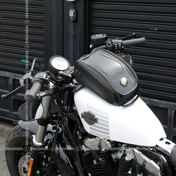 DEGNER デグナー マグネット式タンクバッグ NB-146 BK 3L レインカバー付き バイク用 ツーリング