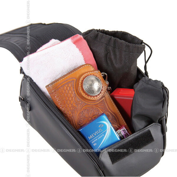 DEGNER デグナー マグネット式タンクバッグ NB-146 BK 3L レインカバー付き バイク用 ツーリング