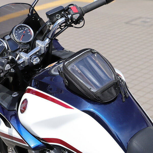 DEGNER デグナー マグネット式タンクバッグ NB-171 BK 1.6L バイク用 日帰りツーリング スマホ収納