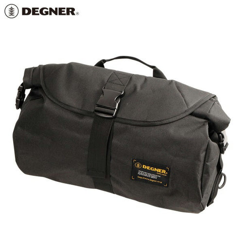 DEGNER デグナー NB-92BK 防水サイドバッグ ブラック 12L バイク用 ツーリング シート取付 ポリエステル