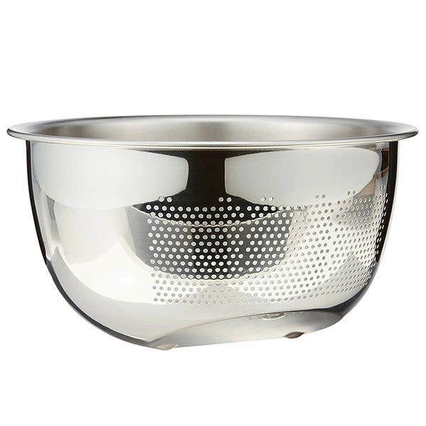 藤井器物製作所 3WAY 水切りボール 21.5cm ステンレス製 | 米とぎ・野菜洗い・ザル 3033500