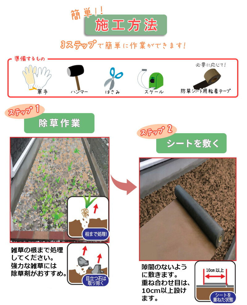 デュポン 防草シート プランテックス 240BB 耐用年数10年 リバーシブル 12m/30m 超強力 4層構造