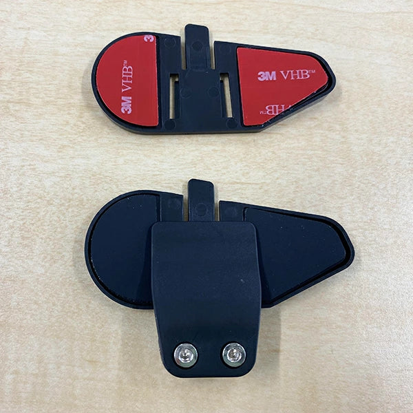 Maxto M3 取付ベース 両面テープ・クリップ式セット バイクインカム用 ヘルメット取付パーツ