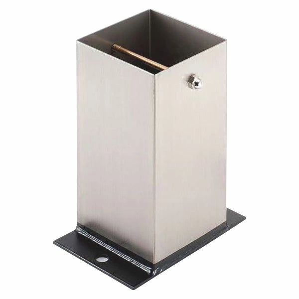 【寸胴型】ステンレス箱型柱受 角型 100 SUS304 ヘアーライン 634-5002 | 錆びにくい装飾金物