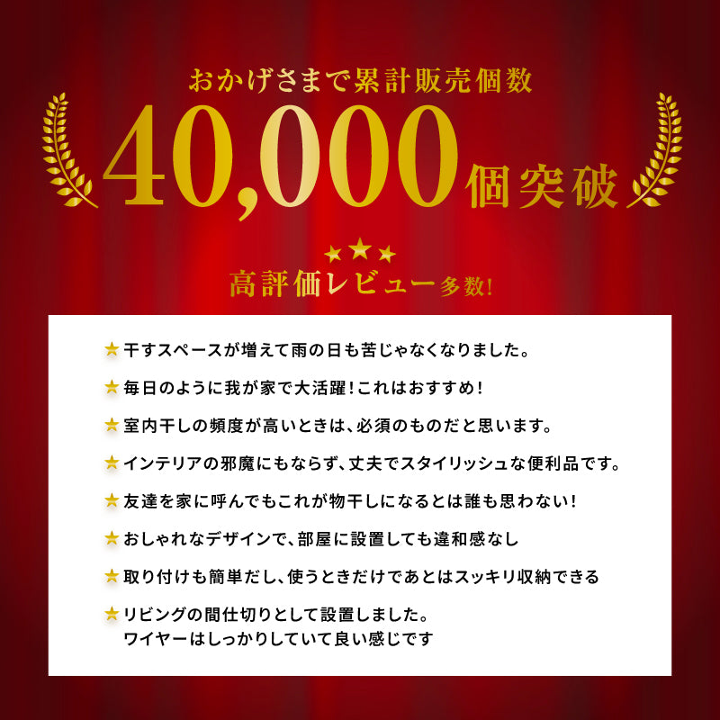 室内物干しワイヤー pid4m 森田アルミ morita 室内用物干し 部屋干し 女性でも安心設置 初めてでもOK！やさしい説明書付き 最長4m 耐荷重10kg グッドデザイン賞受賞 日本製