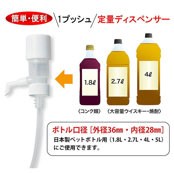 ワンプッシュ 定量ディスペンサー 一押くん 103-20 一押しくんプラス 15ml/30ml 日本製
