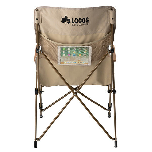 ロゴス LOGOS Tradcanvas ダイニングマスターチェア 73173126 ハイバック 座高44cm 耐荷重150kg 収納バッグ付