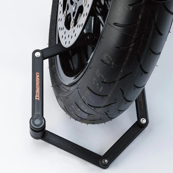 南海部品 DOBERMAN ポリゴンロック 愛車の番犬ドーベルマン DBL-001 | バイク盗難防止 折りたたみ式 強化スチール鋼