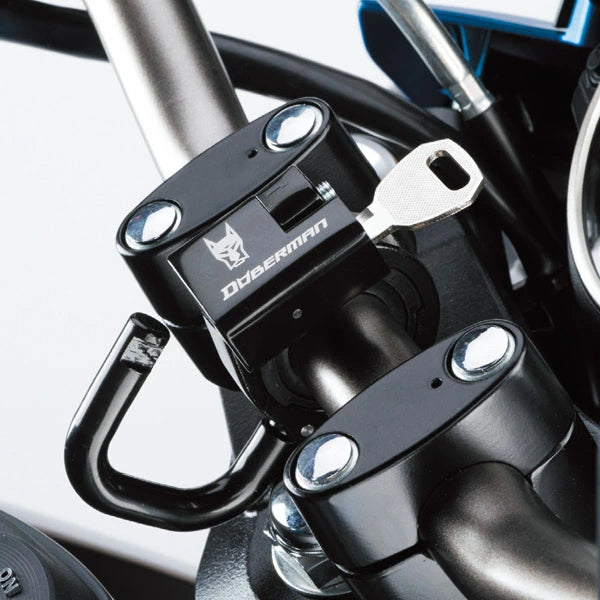 南海部品 ナンカイ DOBERMAN ヘルメットロック 愛車の番犬ドーベルマン DBL-002 防犯 盗難防止