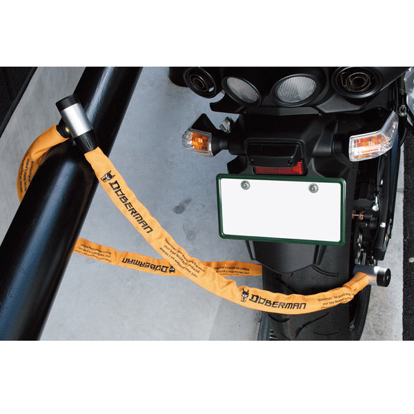 南海部品 DOBERMAN ジョイントケーブルロックツイン 極太25mm 2m対応 バイク盗難防止 愛車の番犬ドーベルマン