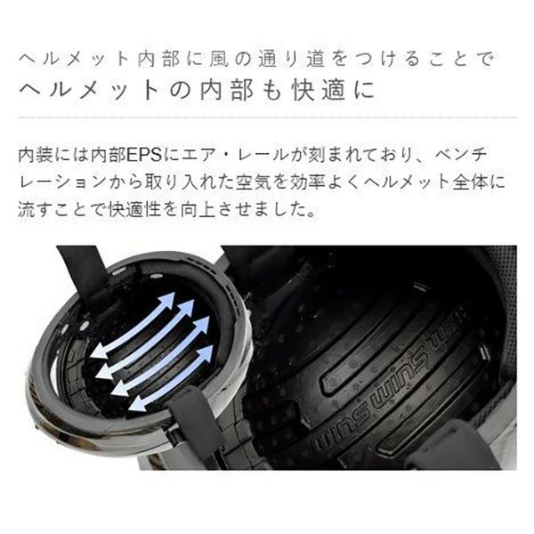 WINS A-FORCE RS JET FLASH typeC ジェットヘルメット インナーバイザー付き 最軽量1,300g ドライカーボン M/L/XL バイク用