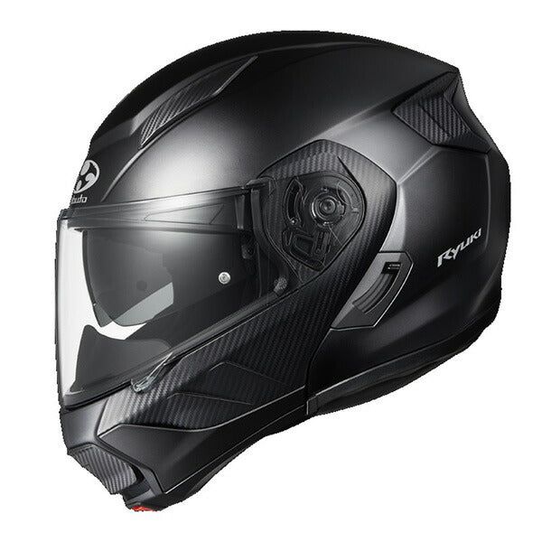 OGK KABUTO RYUKI システムヘルメット フラットブラック XL | UV&IRカット インカム対応 軽量 バイク用