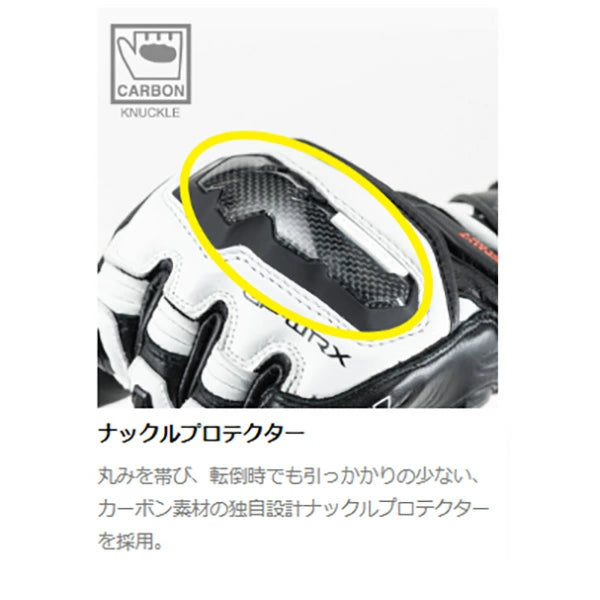 RSタイチ GP-WRX レーシンググローブ NXT056 カーボンナックルプロテクター KNOX SPS