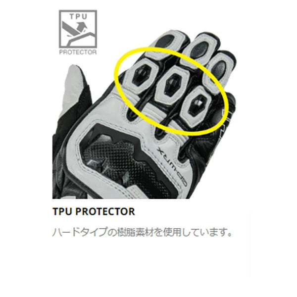 RSタイチ GP-WRX レーシンググローブ NXT056 カーボンナックルプロテクター KNOX SPS