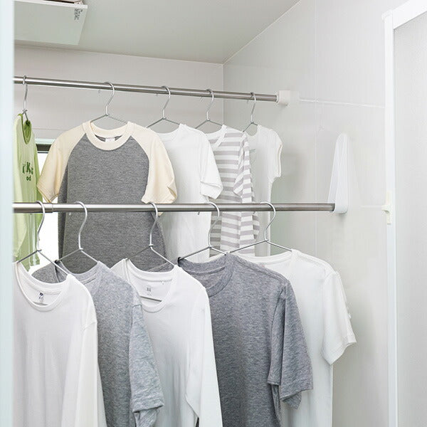 積水樹脂 浴室用マグネット取付ものほし YMM-1 伸縮式 96-180cm ステンレス 耐荷重6kg 抗菌 浴室物干し