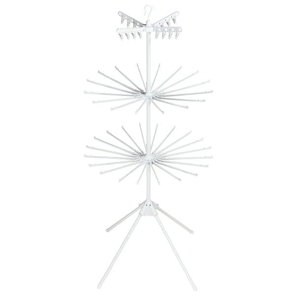 セキスイ 物干しスタンド コスモス C-400 | 省スペース パラソル型 室内物干し 耐荷重12kg タオルハンガー36本付