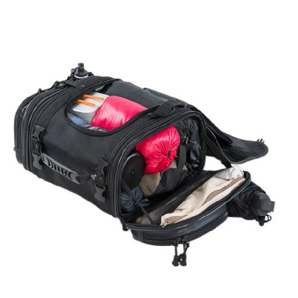 TANAX（タナックス）ミニフィールドシートバッグEX MFK-254 | 19-27L 容量可変 両サイドオープン バイク用シートバッグ