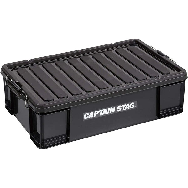 キャプテンスタッグ コンテナボックス フタ付き 収納ボックス ブラック 13L 23L 24L 45L 50L 75L 大容量 キャンプ 車載 工具箱 日本製