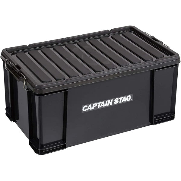 キャプテンスタッグ コンテナボックス フタ付き 収納ボックス ブラック 13L 23L 24L 45L 50L 75L 大容量 キャンプ 車載 工具箱 日本製