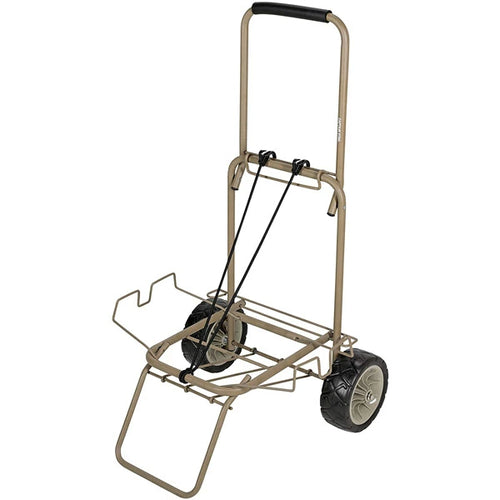 CAPTAIN STAG トーランド FDコンテナ用キャリー カーキ UL-1048 | 耐荷重60kg 極太タイヤ アウトドアワゴン
