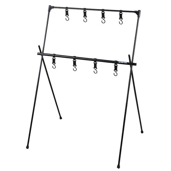 CAPTAIN STAG トレッカー フィールドハンガーラック 2段 UC-1853 | キャンプ収納 テント内 軽量 コンパクト
