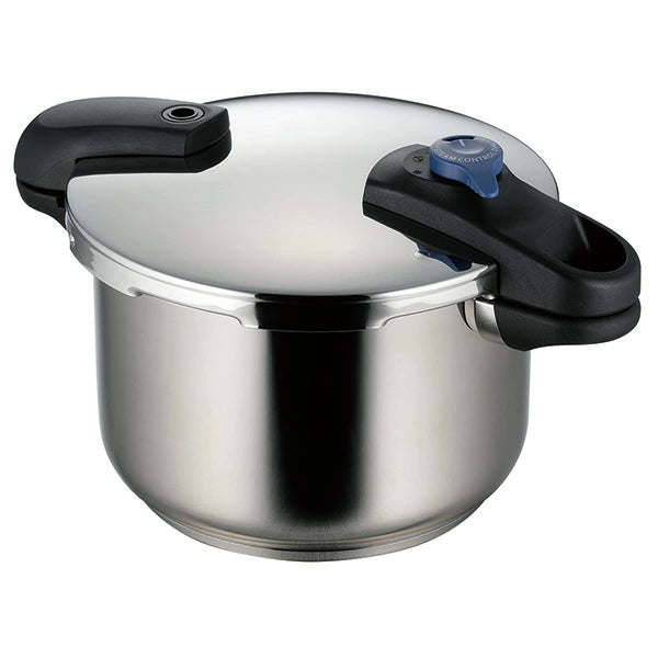 パール金属 クイックエコ 3層底切り替え式両手圧力鍋 選べる容量4.5L/5.5L ステンレス 圧力なべ オール熱源対応 メーカー1年保証 レシピブック付き 小型 カレー 煮込み料理 角煮 業務用 電気 電熱 ハロゲン ヒーター