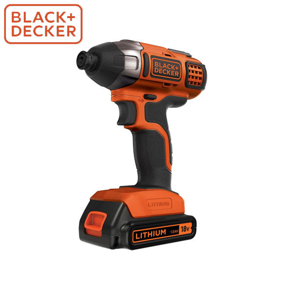 BLACK&DECKER 18Vコードレスインパクトドライバー BPCI18K1JP | 最大トルク155N・m バッテリー付き